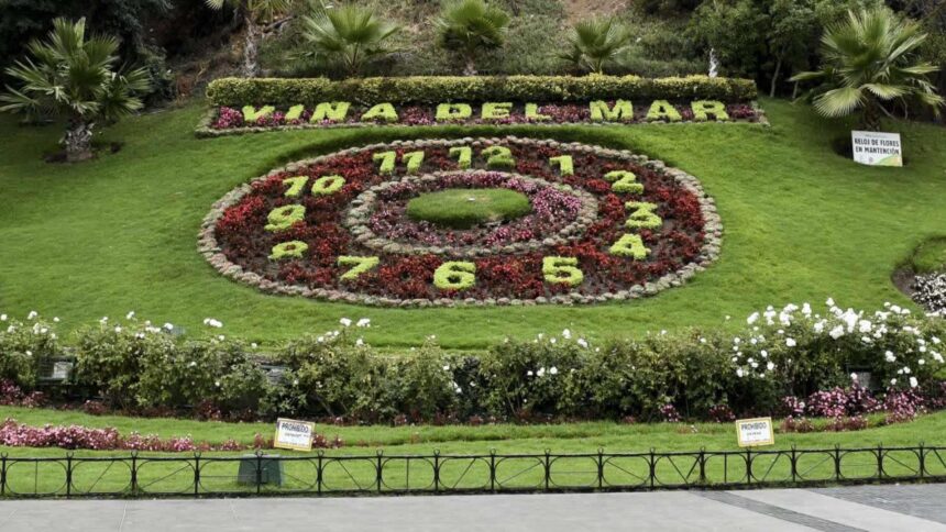 Vándalos dañan reloj de flores en Viña del Mar: $8 millones perdidos