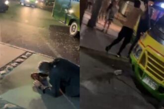 Violenta pelea entre choferes de micro en Limache, Valparaíso: un herido grave