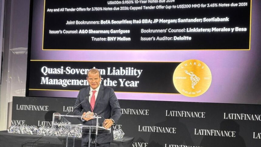 Enap premiada por su exitosa emisión de bonos por $600 millones