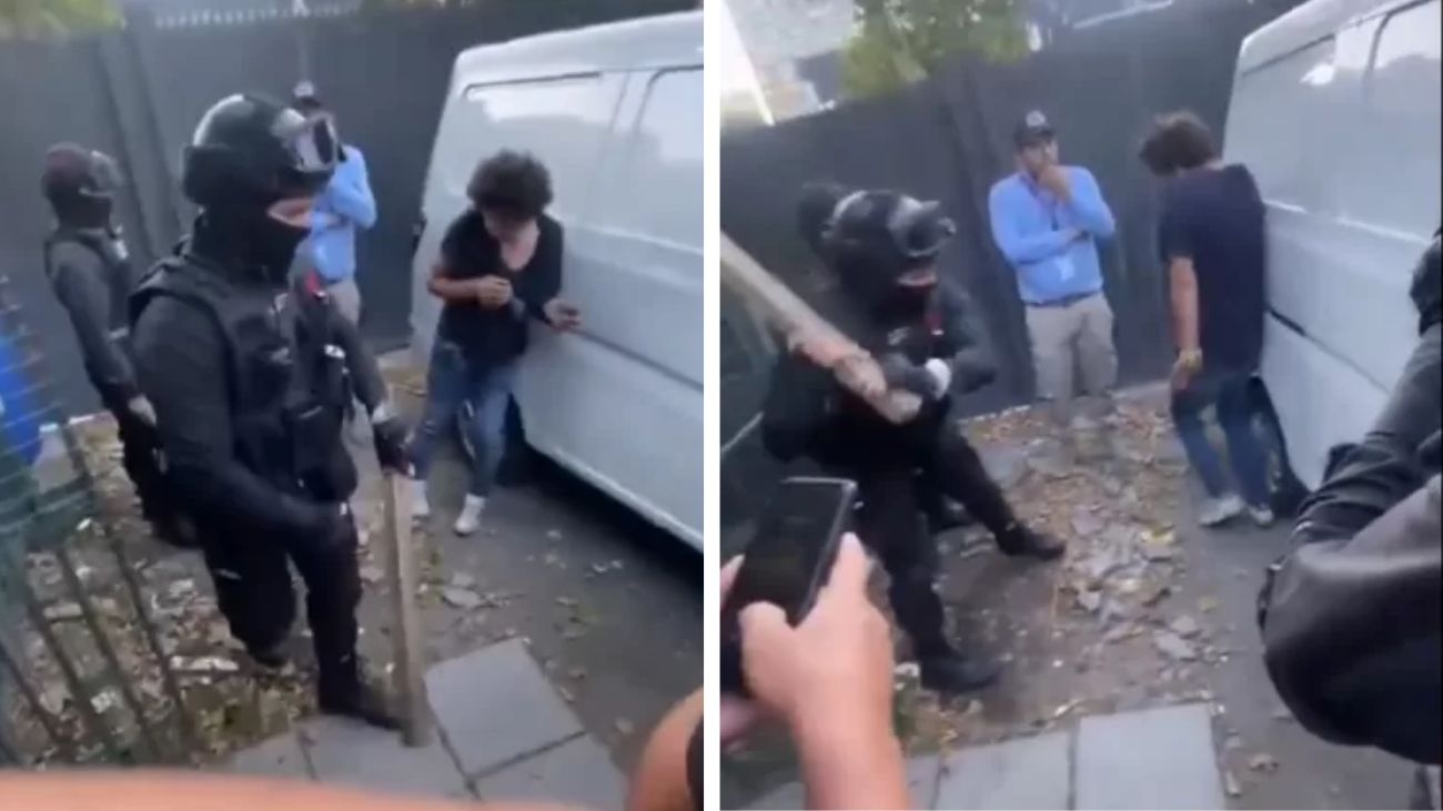 Brutal golpiza en Santiago: Guardias de seguridad despedidos por repudiable actuar Brutal golpiza en Santiago: Guardias de seguridad despedidos por repudiable actuar