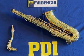 PDI recupera saxofón robado en Valparaíso tras robo con violencia