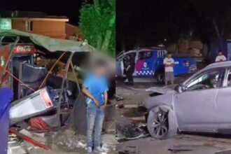 Auto choca, ocupantes armados huyen tras impactar un kiosco en Quilicura