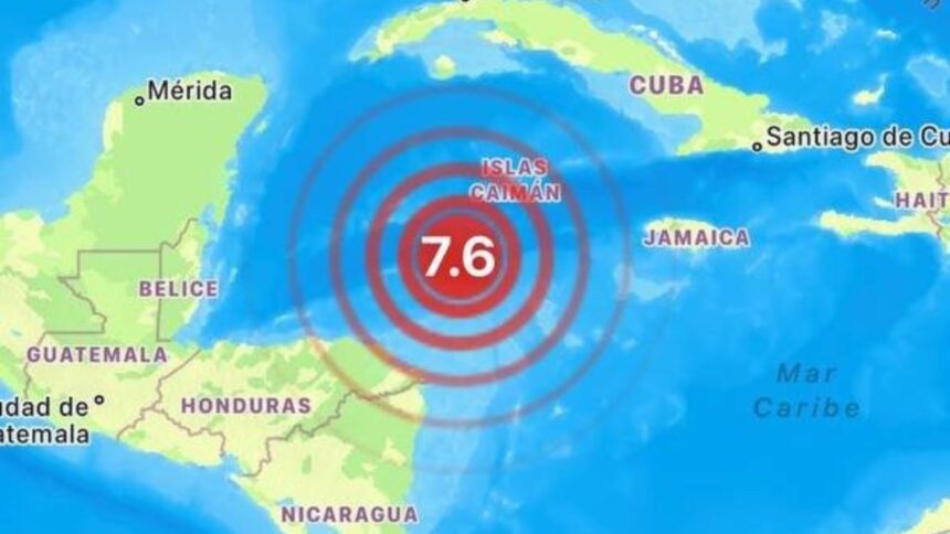 Sismo de magnitud 7,6 genera alertas de tsunami en el Caribe