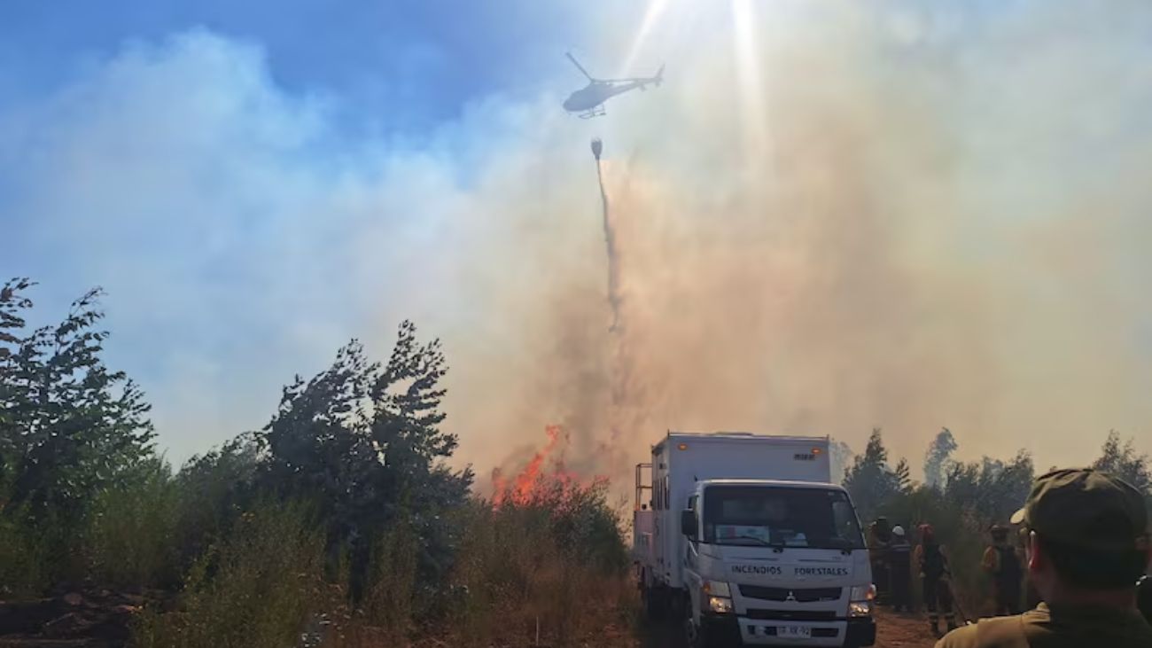 Incendios en Mulchén y Punta de Parra: Situación crítica persiste
