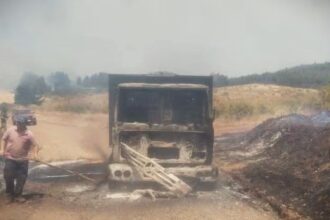 Atentado incendiario en Angol: autoridades investigan robo y ataque armado