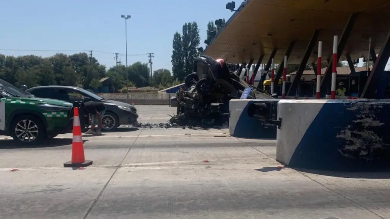 Trágico accidente de alta velocidad en Peaje Troncal Río Maipo