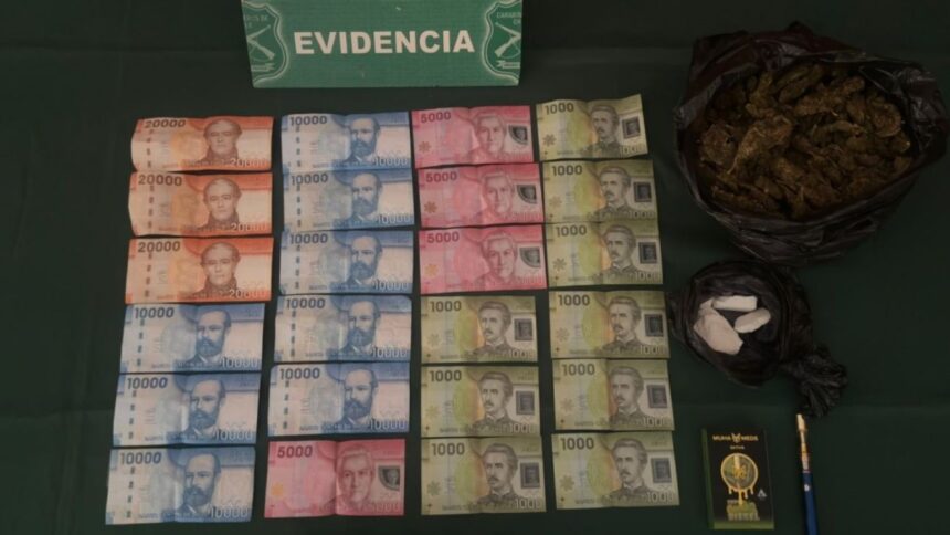 Detienen a hombre por tráfico de drogas en Maipú, Chile