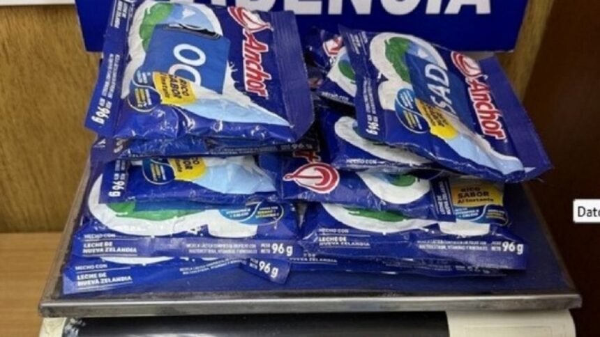 Descubren pasta base de cocaína en supuesta leche en polvo