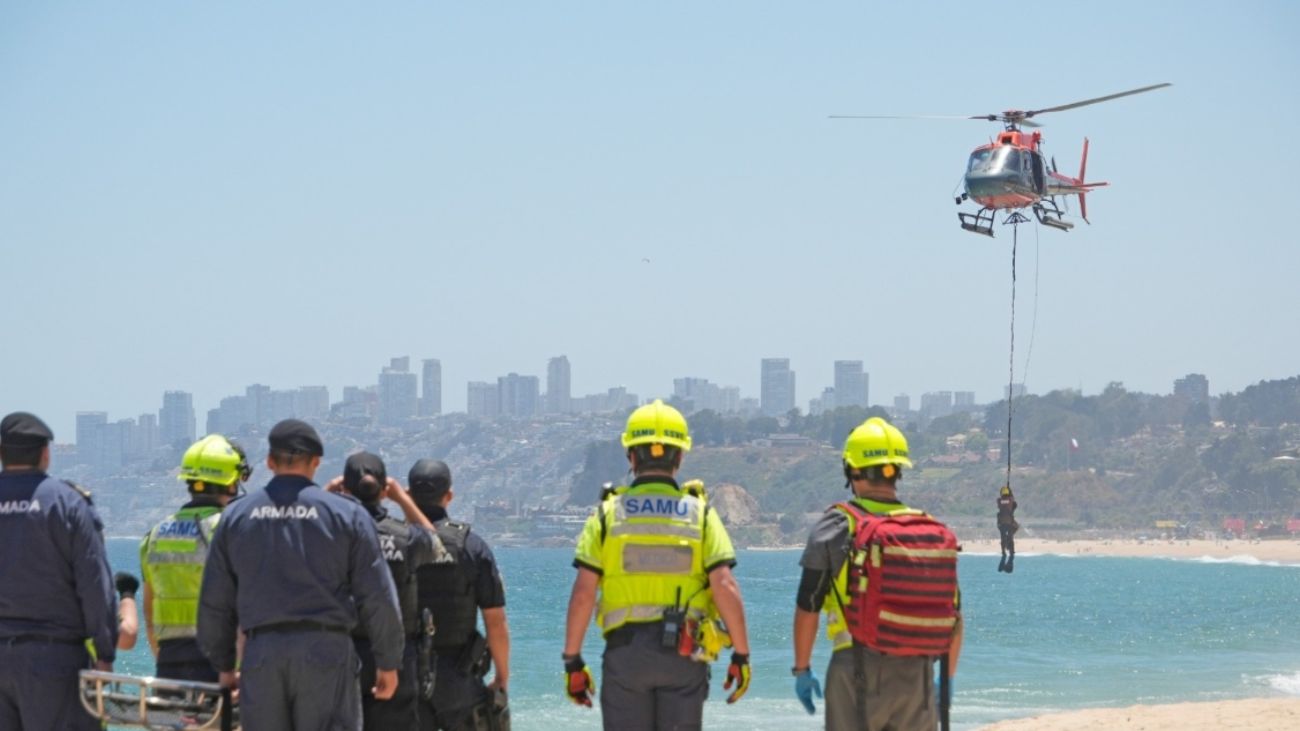 Tragedia en playa no apta: Adolescente argentina fallece en Viña del Mar Tragedia en playa no apta: Adolescente argentina fallece en Viña del Mar