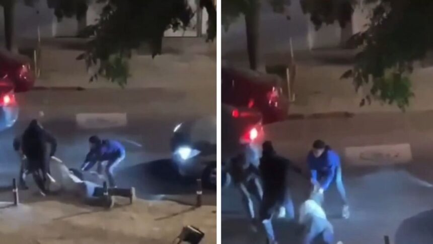 Violento abordazo en Santiago: Ladrones arrastran y golpean a mujer