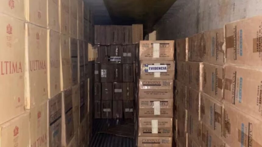 Incautados 430 millones en cigarrillos de contrabando: dos detenidos