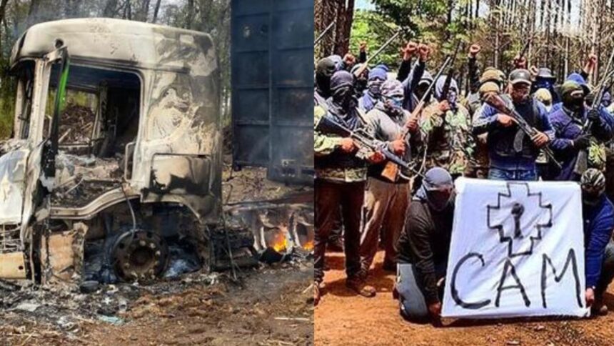 Formalizan a hijo de líder de CAM por atentados en La Araucanía