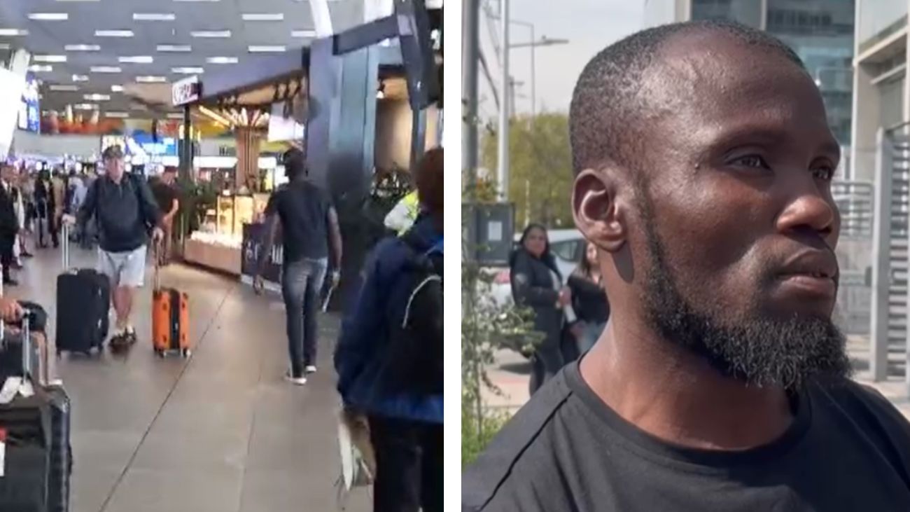 Haitiano causa destrozos en Aeropuerto de Santiago: Detalles y antecedentes Haitiano causa destrozos en Aeropuerto de Santiago: Detalles y antecedentes