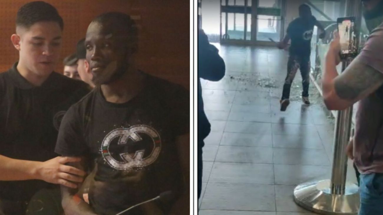 Haitiano causa destrozos por segunda vez en Aeropuerto de Santiago Haitiano causa destrozos por segunda vez en Aeropuerto de Santiago
