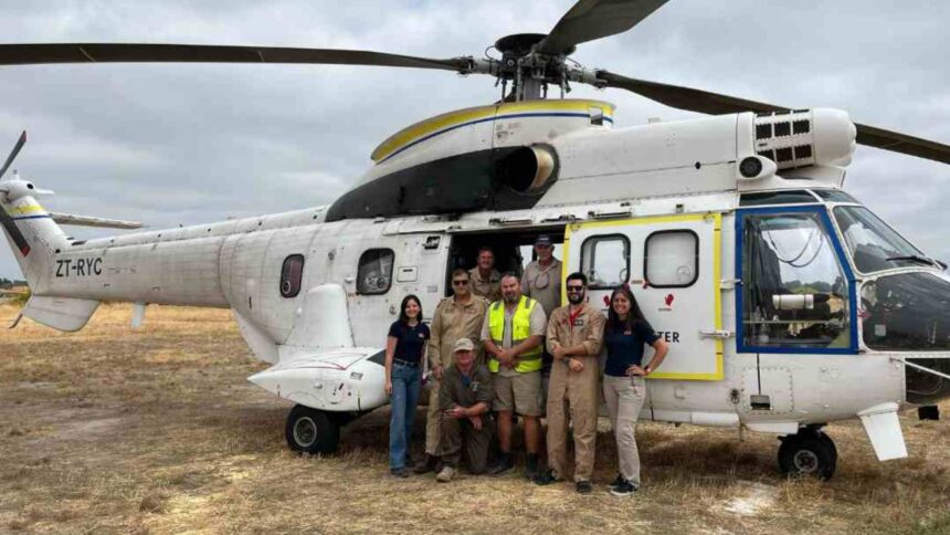 Despliegan helicóptero Super Puma para controlar incendio en Valle Magdalena