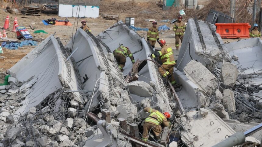 Tragedia en Corea del Sur: Colapso fatal en puente en construcción