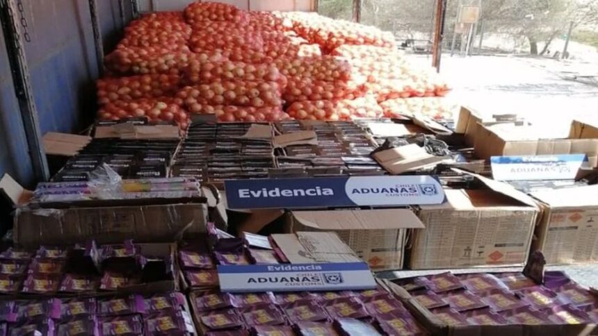 Incautan 66.700 tiros de fuegos artificiales escondidos en cebollas