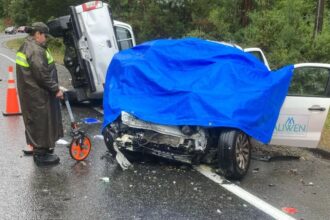 Accidente fatal en Valdivia: dos muertos y cuatro heridos graves