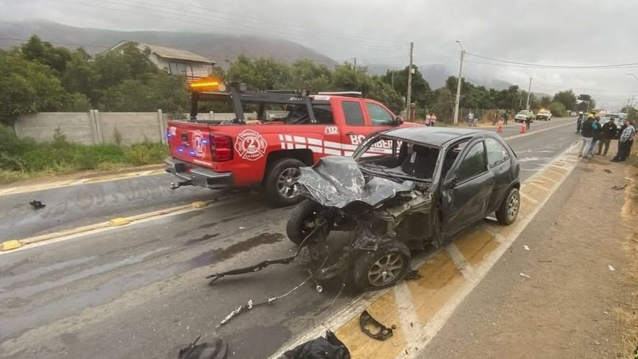 Trágico accidente en La Ligua con un muerto y dos heridos Trágico accidente en La Ligua con un muerto y dos heridos