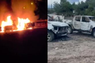 Ataque armado en Angol: Encapuchados queman camionetas en ruta hacia Los Sauces