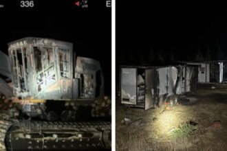 Atentado incendiario en Arauco: destrucción de maquinaria en Ruta P-40