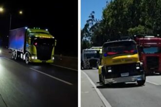Preocupación por carreras de camiones en Ruta 5 Sur de Chile