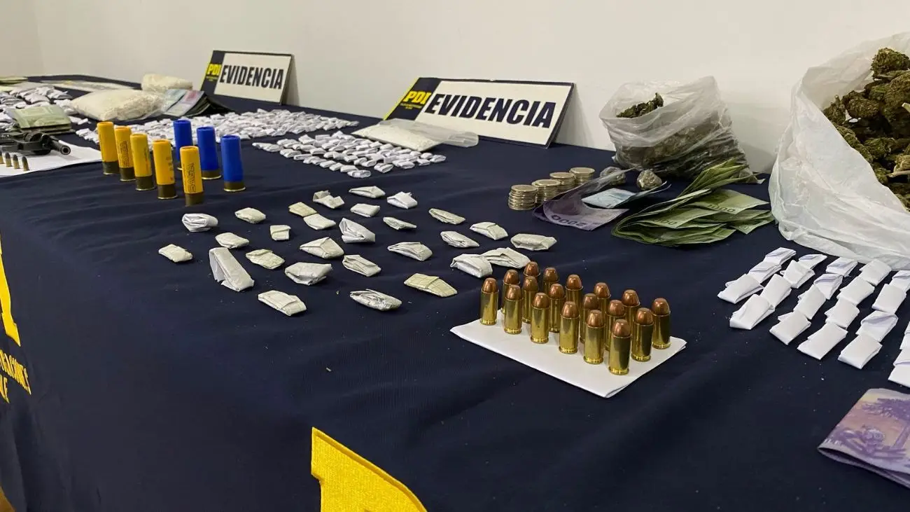 Desmantelan red de narcotráfico familiar en Quillota: 11 detenidos y sustancias incautadas
