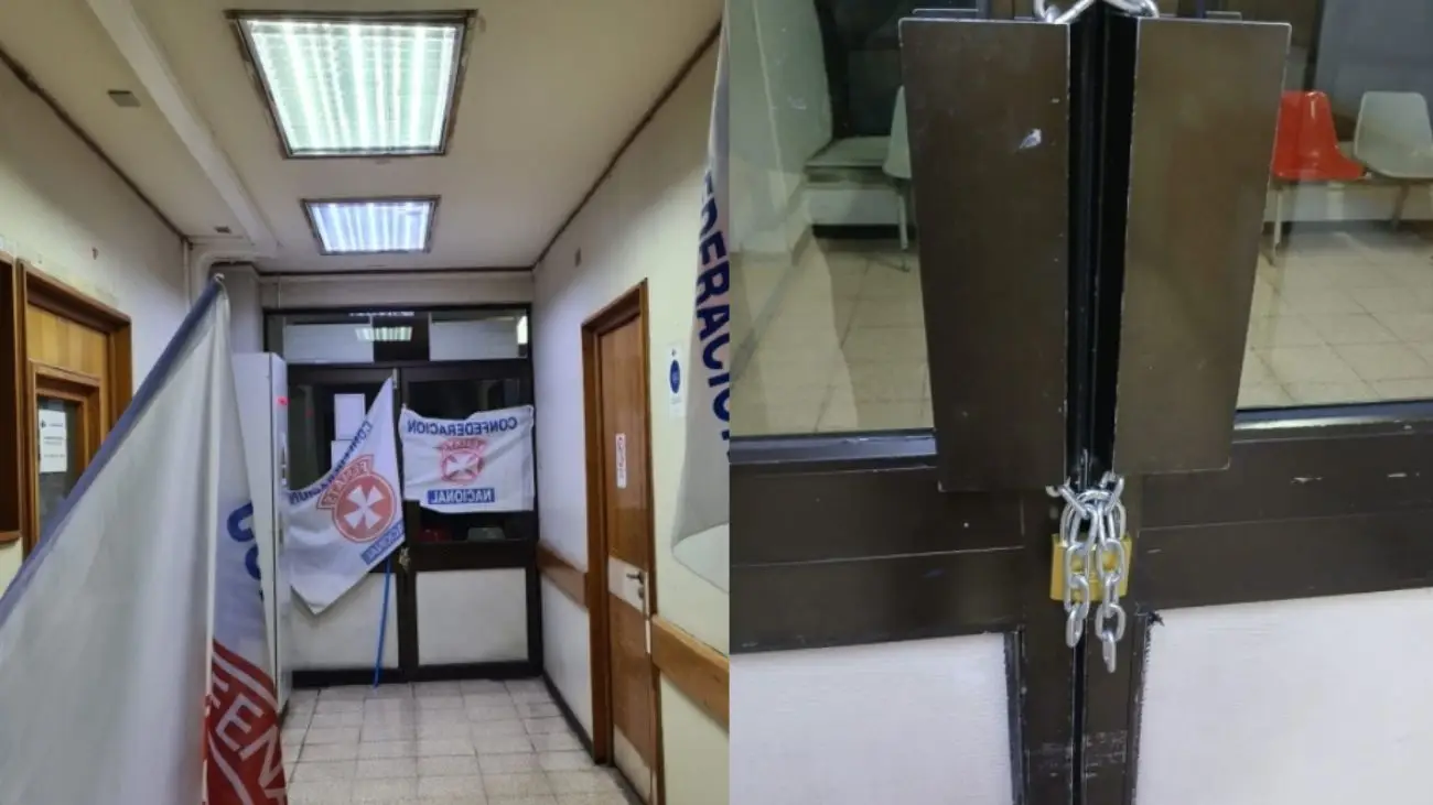 Protesta en Hospital Base Valdivia por problemas internos y colapso en urgencias Protesta en Hospital Base Valdivia por problemas internos y colapso en urgencias