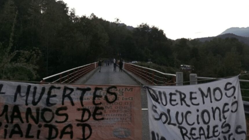 Protesta en ruta de Los Ríos por seguridad vial urgente