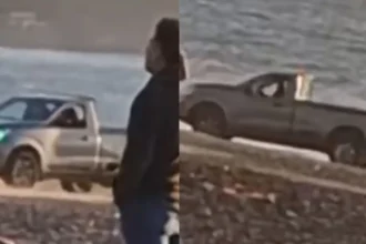 Conductor pone en peligro a visitantes de playa Blanca en Coronel