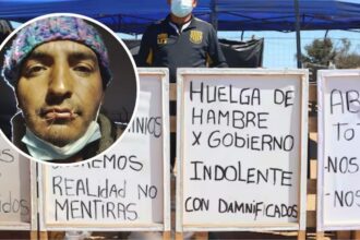 Huelguistas de Viña del Mar cosen sus bocas con piercings