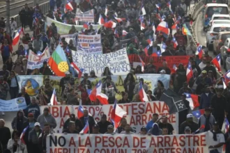 Pescadores en protesta por Ley de Fraccionamiento en Valparaíso