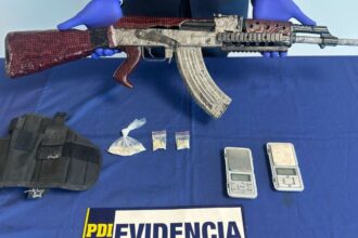 Incautan fusil AK-47 en operativo antidrogas en San Joaquín