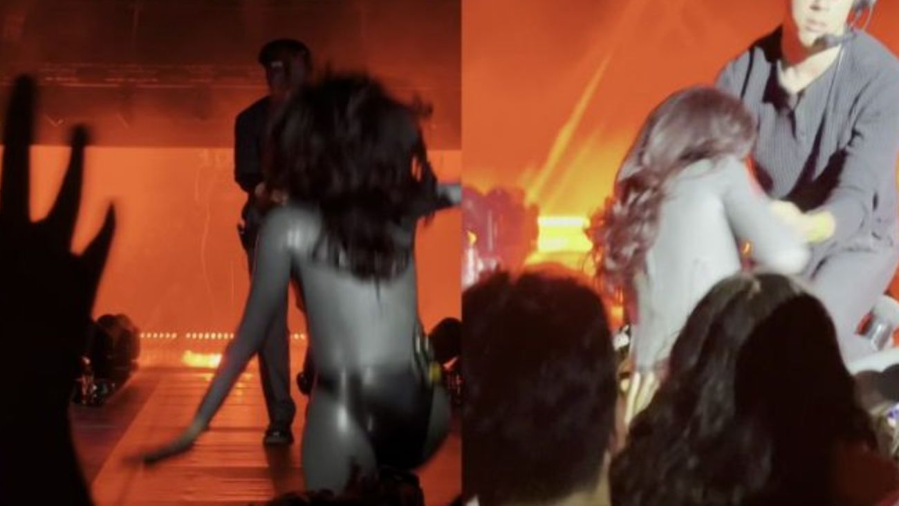 Cami Gallardo sufre caída en concierto en Santiago: Impacto y reacción