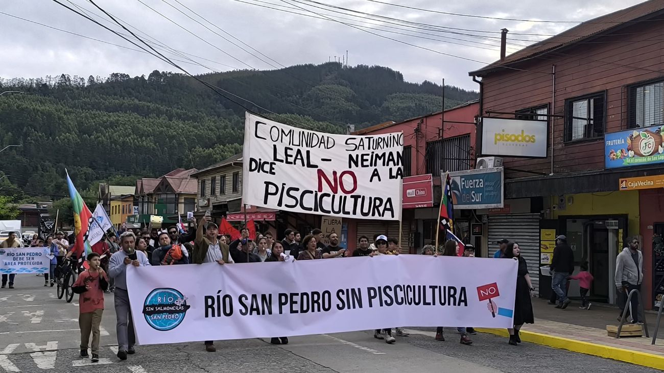 Comunidades mapuches apelan fallo contra salmonera en río San Pedro Comunidades mapuches apelan fallo contra salmonera en río San Pedro