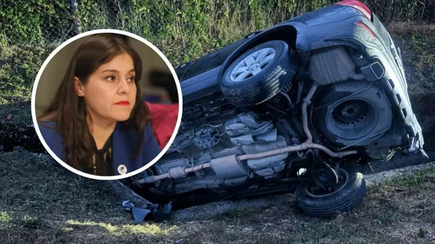 Accidente de diputada Karen Medina en la Ruta de la Madera