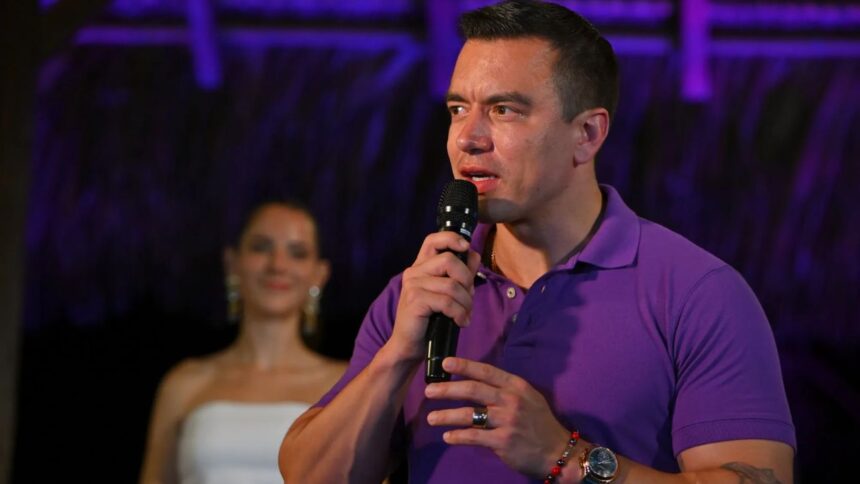 Daniel Noboa reelegido presidente de Ecuador en contundente victoria electoral