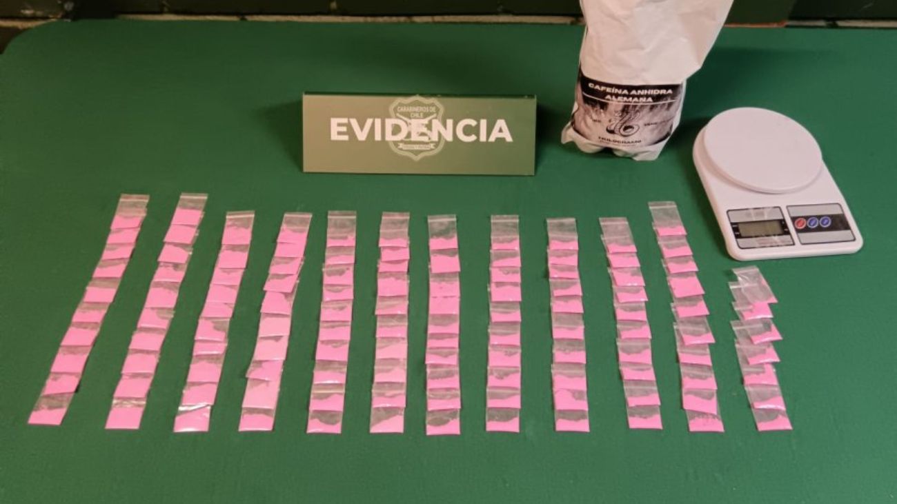 Detenido en Estación Central con 117 dosis de tusi Detenido en Estación Central con 117 dosis de tusi