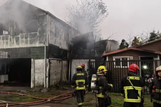 Incendio en Valdivia deja cuatro damnificados: causa aún por determinar