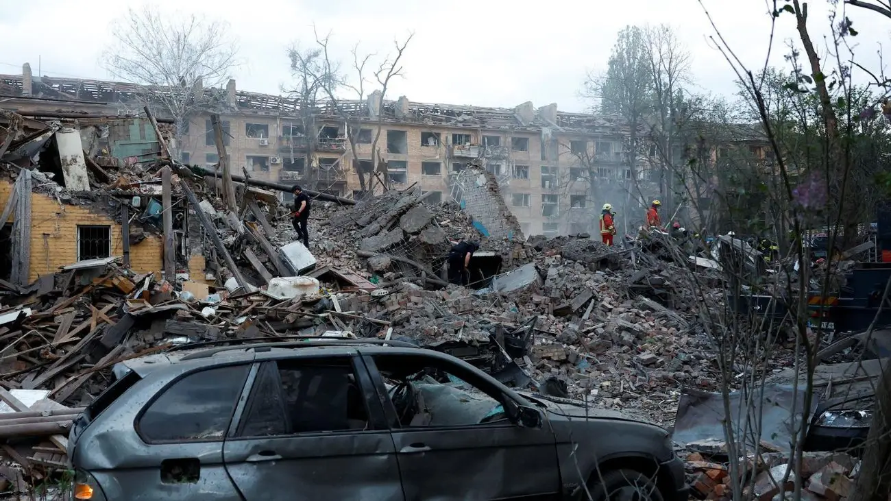 Trágico ataque con misiles en Kiev deja 10 muertos Trágico ataque con misiles en Kiev deja 10 muertos