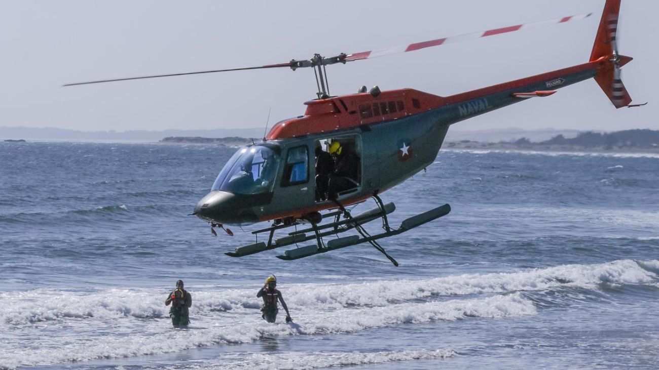Accidente naval en Concón deja dos afectados durante entrenamiento de rescate