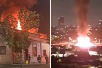 Incendio en el centro de Santiago: dos detenidos por presunta responsabilidad