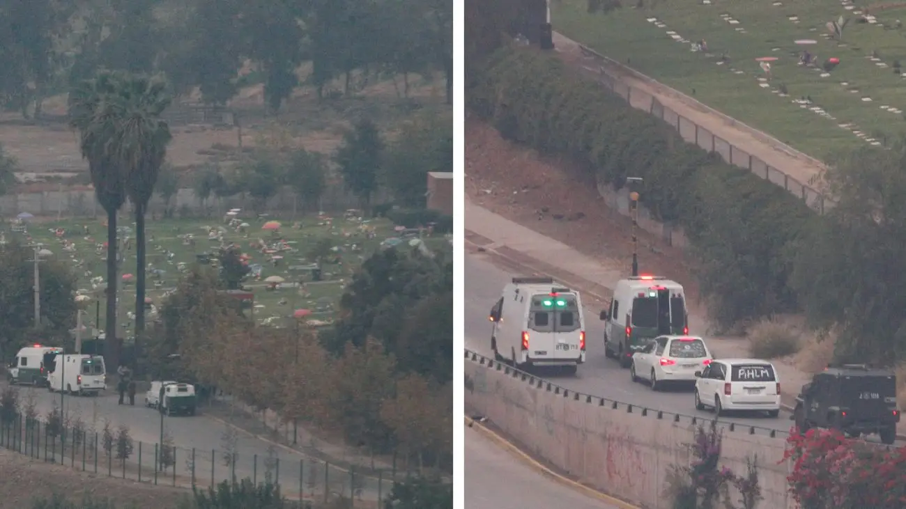 Detenidos durante cortejo fúnebre del "Guatón Mutema" en Quilicura Detenidos durante cortejo fúnebre del "Guatón Mutema" en Quilicura