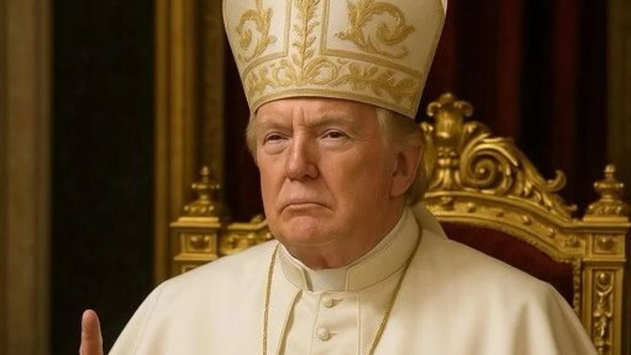 Donald Trump causa revuelo con imagen de IA como posible Papa Donald Trump causa revuelo con imagen de IA como posible Papa
