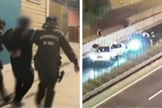 Detenidos menores por encerrona a adulto mayor en autopista de Santiago