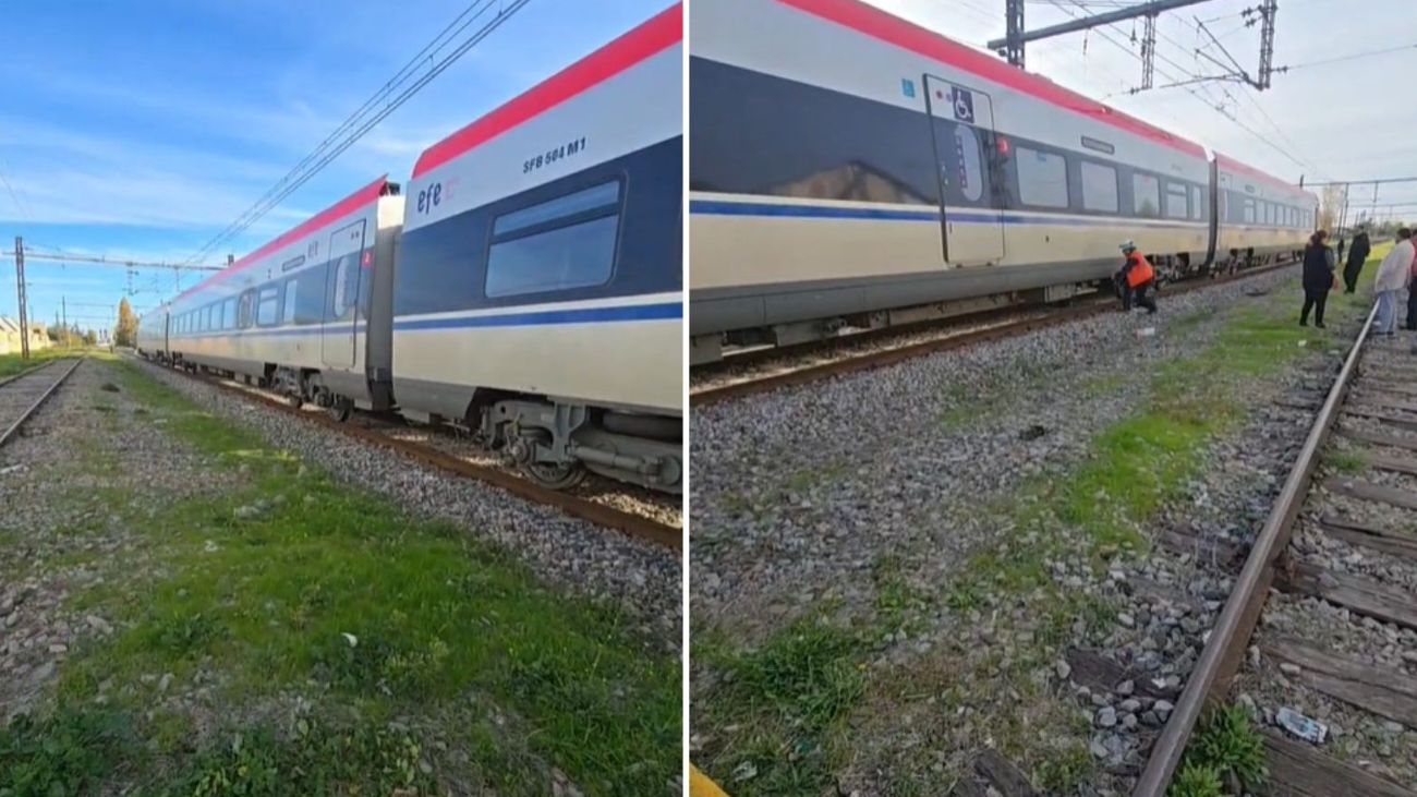 Joven de 18 años en riesgo vital tras ser atropellado por tren