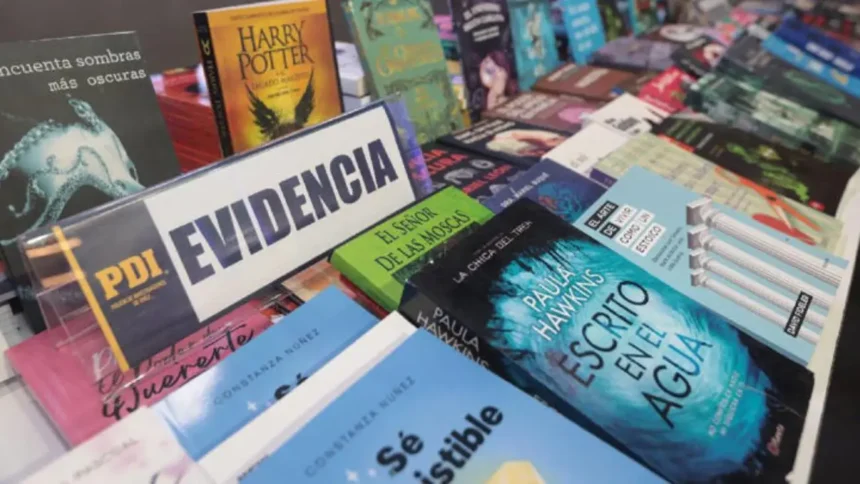 PDI desmantela red de libros falsificados en Santiago, 150 mil incautados