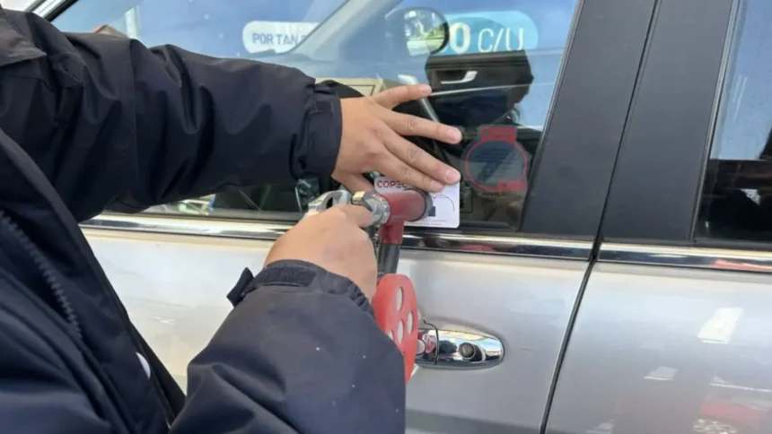 Nueva norma: patentes en vidrios y espejos para frenar robos