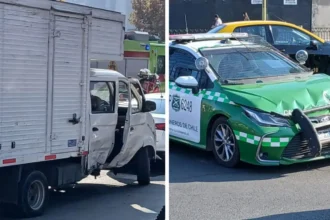 Choque de vehículo policial en persecución en Las Condes: dos heridos