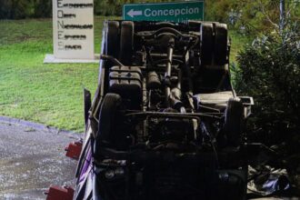 Conductor de micro en fatal accidente positivo a cocaína en Chiguayante